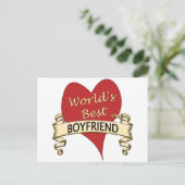 Beste Boyvriendin ter wereld Briefkaart (Staand voorkant)