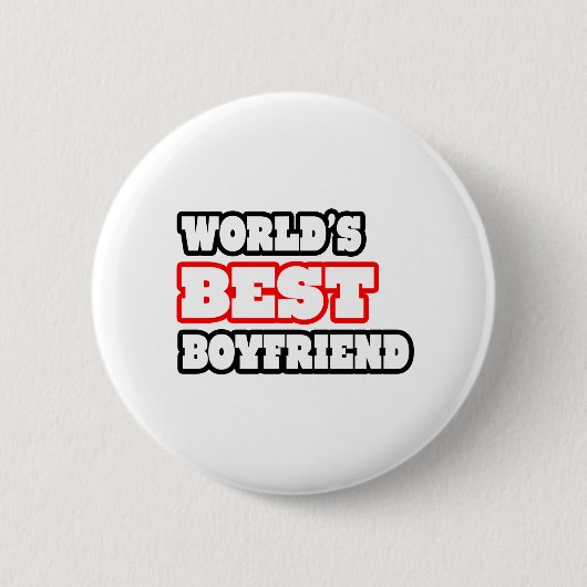 Beste Boyvriendin ter wereld Ronde Button 5,7 Cm (Voorkant)
