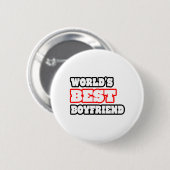 Beste Boyvriendin ter wereld Ronde Button 5,7 Cm (Voorkant /achterkant)