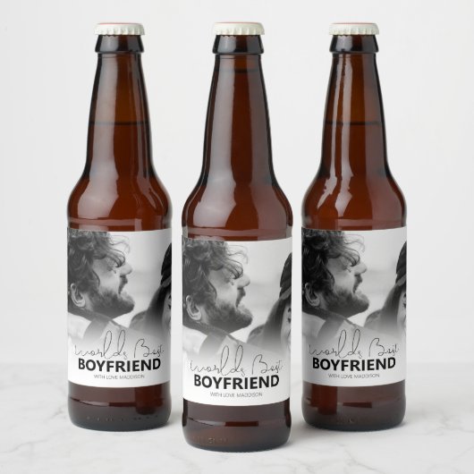 Beste boyvriendin van werelden bier etiket (Flessen)
