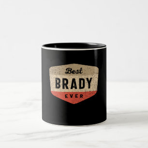 Beste Brady ooit grappige naam Brady Tweekleurige Koffiemok