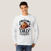 Beste brandweerman papa ooit  t-shirt (Voorkant volledig)