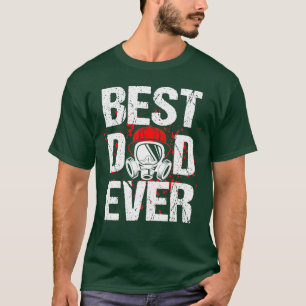 Beste brandweerman vader ooit retrovuurman vaders  t-shirt