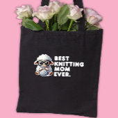 Beste breien mam ooit grappig Gezegde Tote Bag