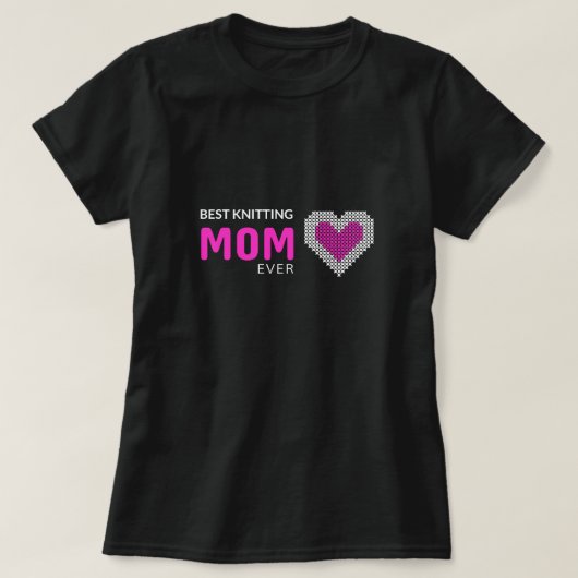 Beste breiende mam ooit t-shirt (Design voorkant)