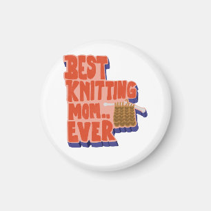 Beste Breiende Moeder Ooit Retro Vintage Typografi Magneet