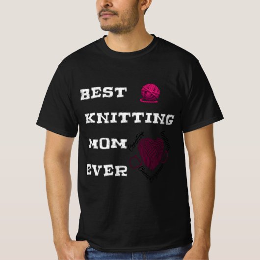 beste breimoeder ooit t-shirt (Voorkant)