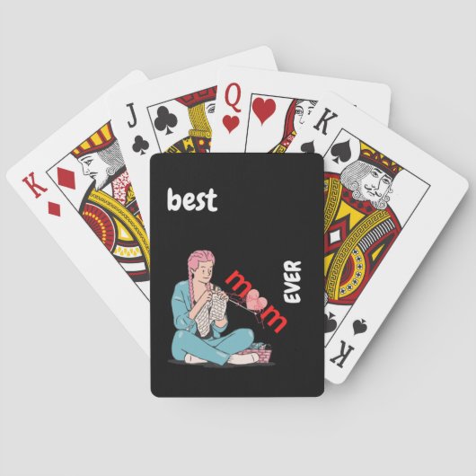 beste breinmoeder ooit 38 pokerkaarten (Achterkant)