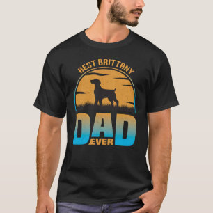 Beste Bretagne vader ooit  Retro Dog pa T-shirt