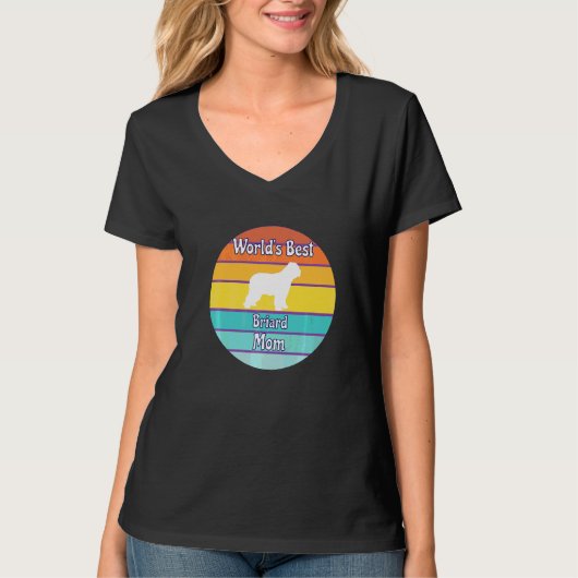 Beste Briard Moeder van de Wereld T-shirt (Voorkant)