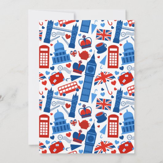 Beste Britse partijuitnodiging Kaart (Achterkant)