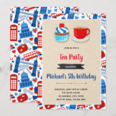 Beste Britse partijuitnodiging Kaart (Voorkant / Achterkant)