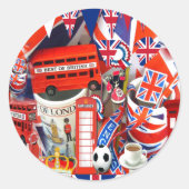 Beste Britse Souvenirs Ronde Sticker (Voorkant)