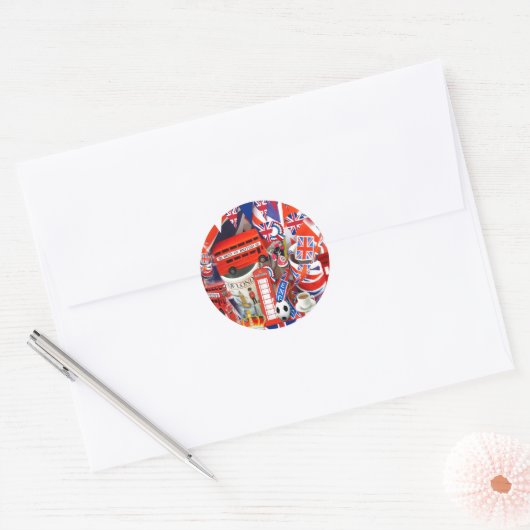 Beste Britse Souvenirs Ronde Sticker (Envelop)