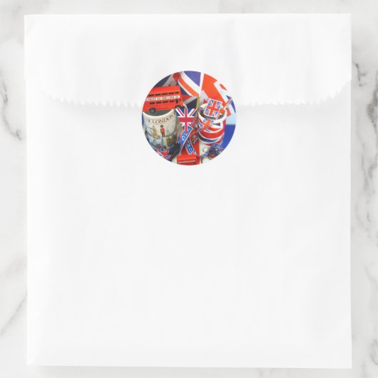 Beste Britse Souvenirs Ronde Sticker (Tas)