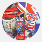 Beste Britse Souvenirs Ronde Sticker (Voorkant)