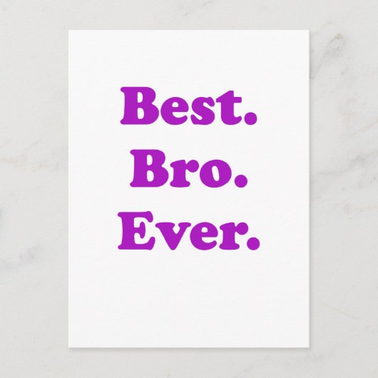 Beste Bro Ever Briefkaart (Voorkant)