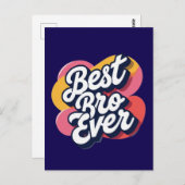 Beste Bro Ever Briefkaart (Voorkant / Achterkant)