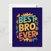 Beste Bro Ever Briefkaart (Voorkant / Achterkant)
