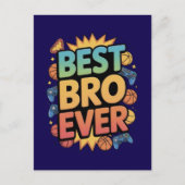 Beste Bro Ever Briefkaart (Voorkant)