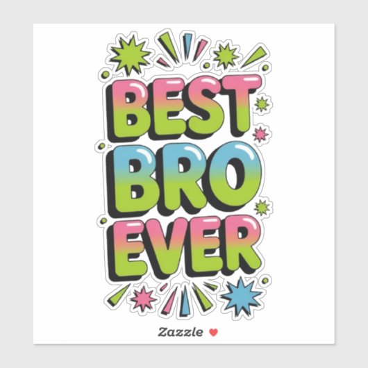 Beste Bro Ever Sticker (Vel)