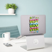 Beste Bro Ever Sticker (Laptop op bureau)