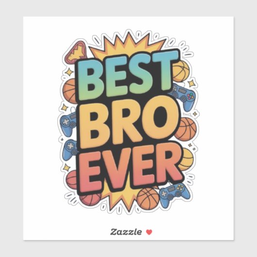 Beste Bro Ever Sticker (Vel)