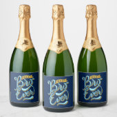 Beste bro voor altijd sparkling wijnetiket (Flessen)