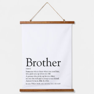 Beste Broer Aller Tijden Definitie Hangend Wandkleed