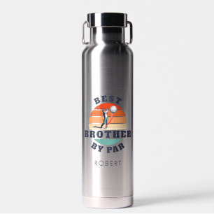 Beste Broer Door Par Retro Golfliefhebber Cadeau Waterfles