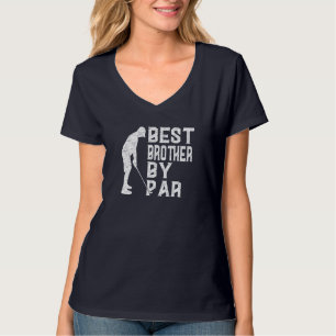Beste Broer Door Par Vaderdag Gift Funny Golf V T-shirt
