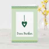 Beste Broer Hart Kaart (Gele Bloem)
