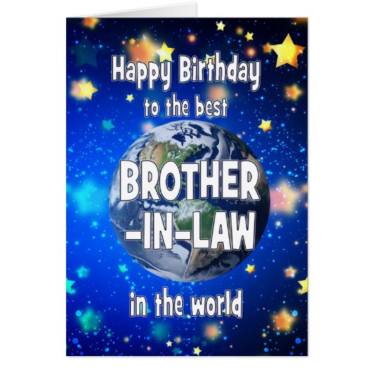 Beste broer in de rechten in de wereld verjaardag (Voorkant)