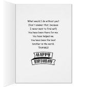 Beste broer in de wereld (Binnen (Rechts))