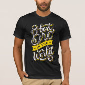 Beste Broer In De Wereld - Retro T-shirt (Voorkant)