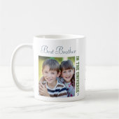 Beste broer in het universum - twee vierkantsfoto' koffiemok (Links)
