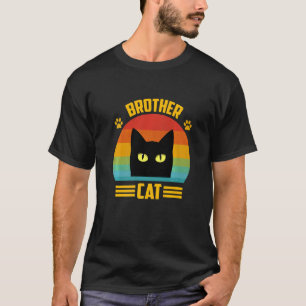 Beste Broer Kat Retro Vintage Broer Kat Stijl R T-shirt