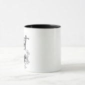 Beste Broer Minimalistische Bloemrijke Script Mok (Midden)