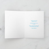 Beste Broer Ooit 66e Verjaardag Typografie in Blau Kaart (Binnen)