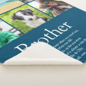 Beste broer ooit 6 foto collage sherpa deken (3/4)