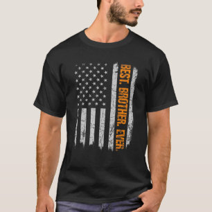 Beste broer ooit Amerikaanse vlag voor vaderdag cm T-shirt