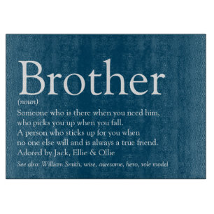Beste broer ooit Definitie Pret Blauw Snijplank