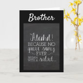 **BESTE BROER OOIT ** TOE BIRTHDAAG KAART (Gele Bloem)