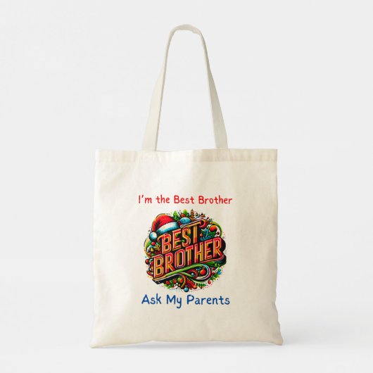 Beste broer ooit tote bag (Achterkant)