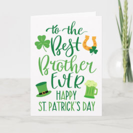 Beste broer ooit voor St. Patrick's Day Kaart