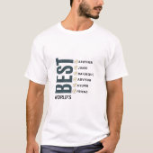 Beste Broer Ter Wereld Persoonlijke Checklist T-shirt (Voorkant)