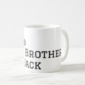 Beste broer ter wereld voeg naam tekst sport tekst koffiemok (Voorkant rechts)