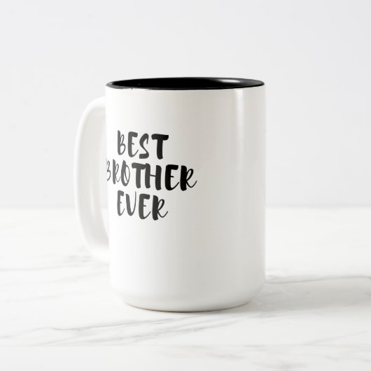 Beste broer tweekleurige koffiemok (Voorkant links)