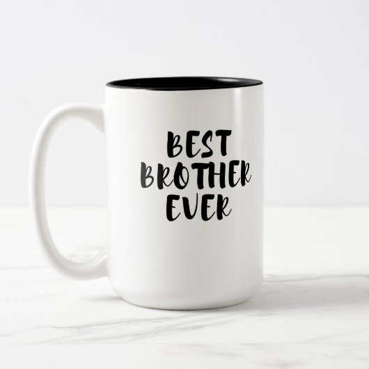 Beste broer tweekleurige koffiemok (Links)