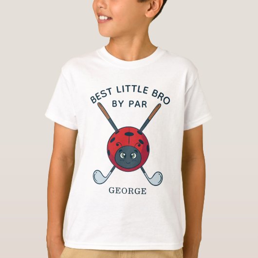 Beste broer van Baby shower Golfing Bug-naam T-shirt (Voorkant)